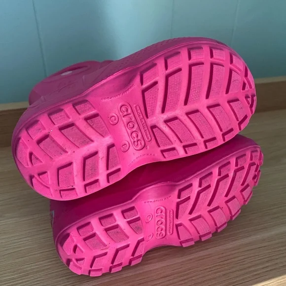 Crocs Kids Pink Rain Boots - Picture 4 of 4